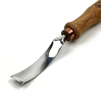 Back Bent Gouge, Reverse Bent Gouge STRYI Profi — for Carving Grapes, Relief Carving