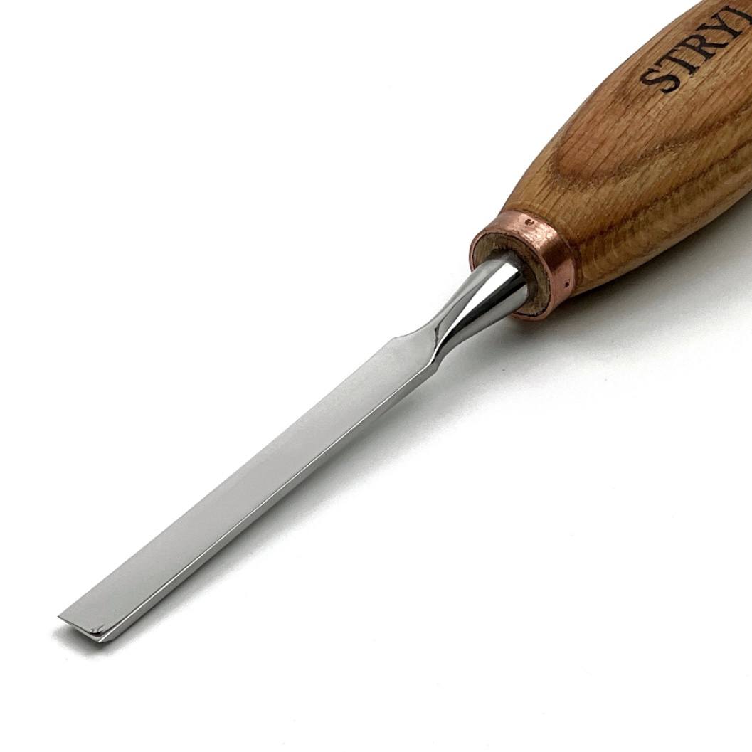 Wood Carving Chisels, Flat Blade, Carpenter Chisel STRYI Profi — for Framing, Sculpture