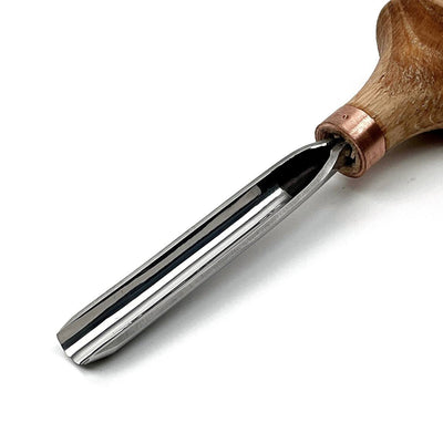 Palm Gouges, Sweep #9, STRYI Profi — for Wood Engraving, Linocut and Deep Detail Carving