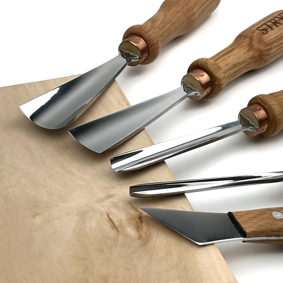 Relief Carving Tool Set, 5-Piece STRYI Profi Kit for Fine Ornament