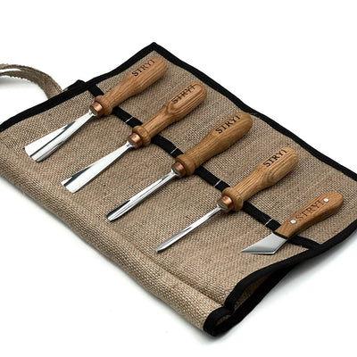 Relief Carving Tool Set, 5-Piece STRYI Profi Kit for Fine Ornament