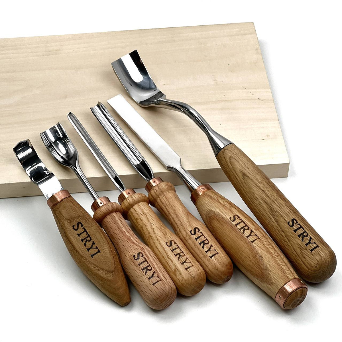 Completed toolset STRYI Profi for spoon and kuksa , Forged tools