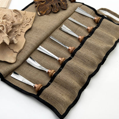 STRYI Hand-Forged Relief Carving Set | The 7-Piece Professional Relief