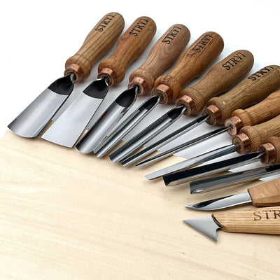 Professional Wood Carving Tool Set, 12-Piece STRYI Profi Kit