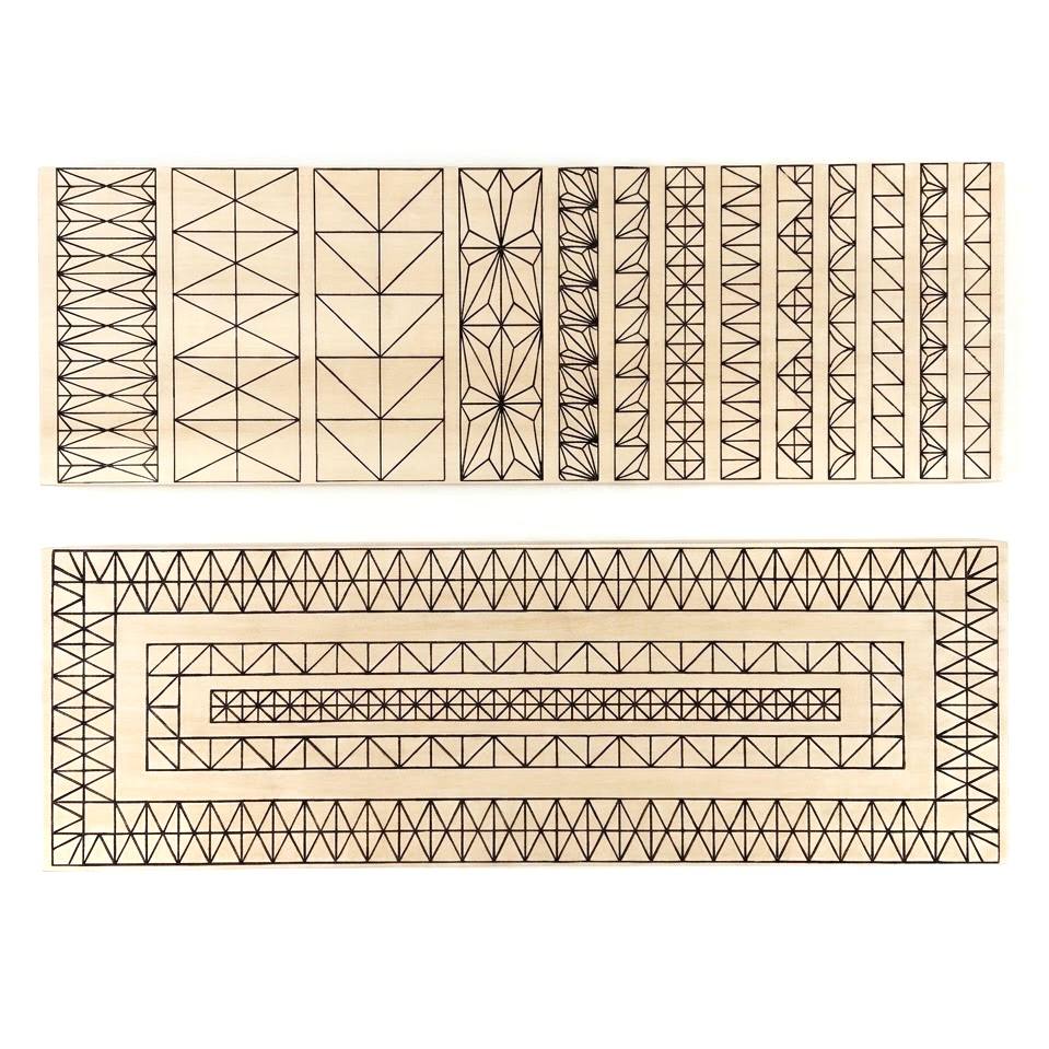 Pattern-Guided Mastery: The 9-Piece STRYI Premium Basswood Practice Set