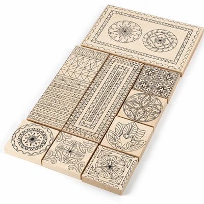 Pattern-Guided Mastery: The 9-Piece STRYI Premium Basswood Practice Set