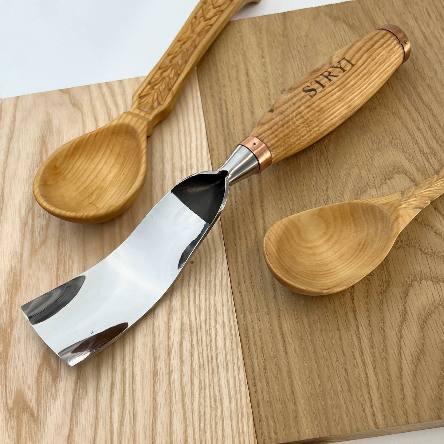 Hollowing Bowl & Kuksa Set: 4-Piece STRYI Profi Bowl & Kuksa Carving Set
