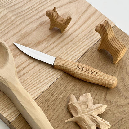 STRYI Profi 3.2 in (80mm) Sloyd Knife for Wood Carving Knife