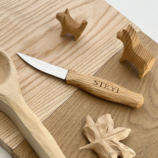 STRYI Profi 3.2 in (80mm) Sloyd Knife for Wood Carving Knife