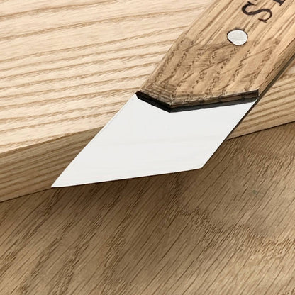 STRYI Profi 1.6 in (40mm) Skewed Carving Knife — Traditional Chip and Sculpting Tool