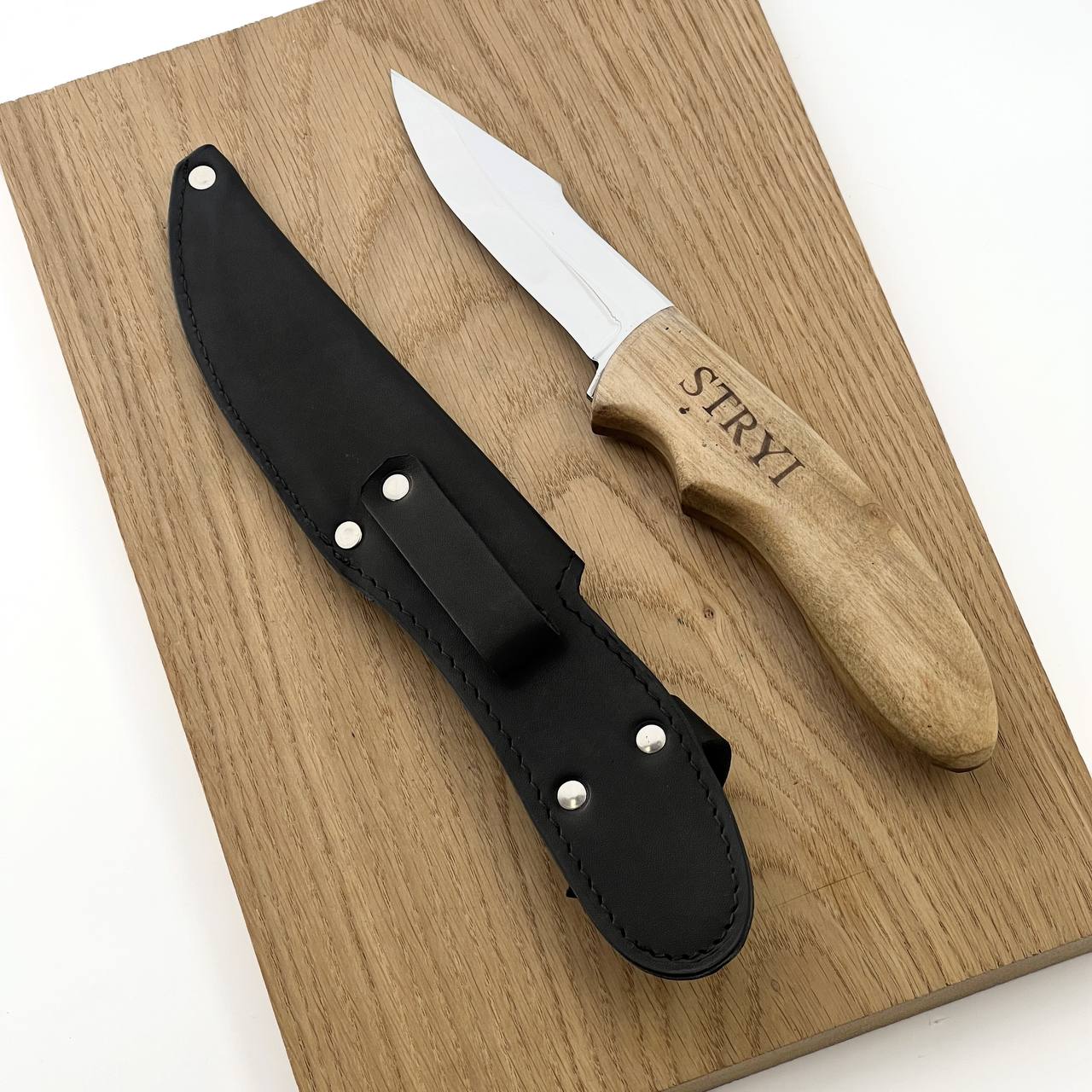 Camp knife STRYI, Green Woodworking Knife, , Outdoor knife