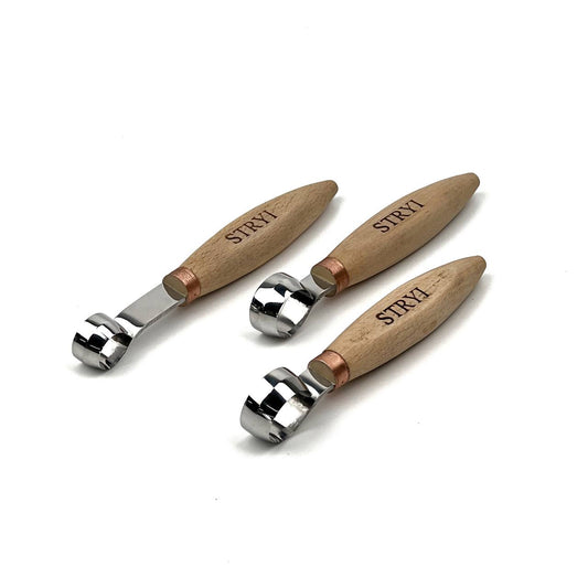 Hand-Forged Professional Round Scorp Carver Set (2-Piece / 3-Piece Kit)