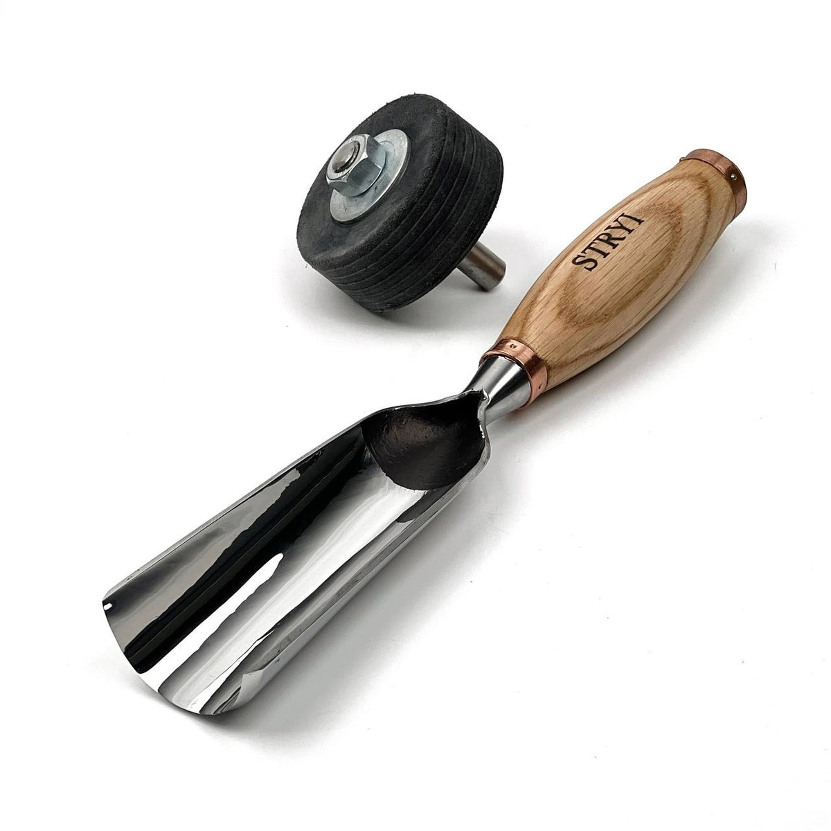 Sculptors Tools, Sweep #9 Semicircular, Large Heavy-Duty Gouge STRYI Profi — for Sculpting