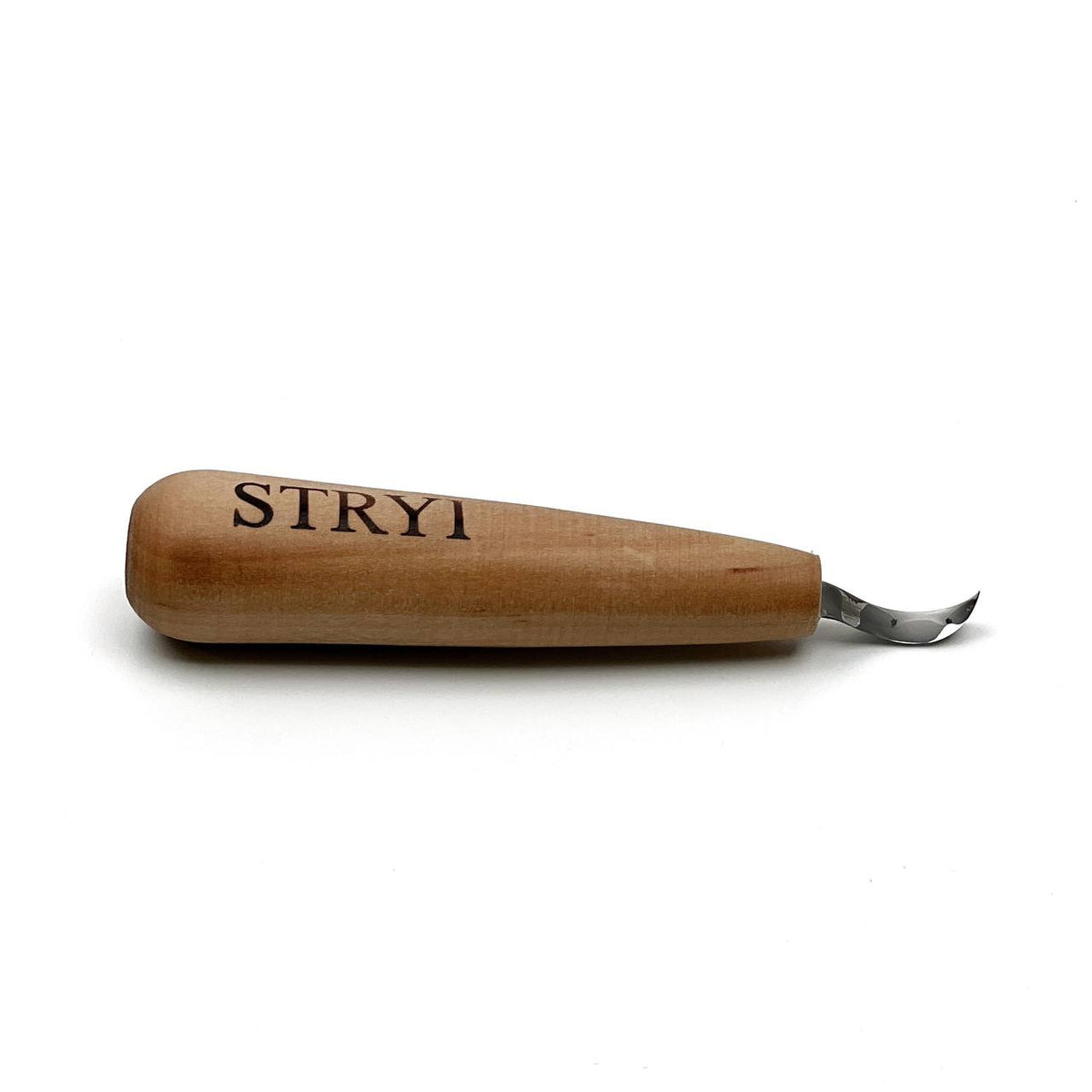 Spoon Carving Knife, Mini, STRYI Profi — for Detailed Figurine and Bowl Carving