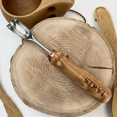 Spoon Carving Kit, 3-Piece, STRYI Profi — for Spoons and Kuksas