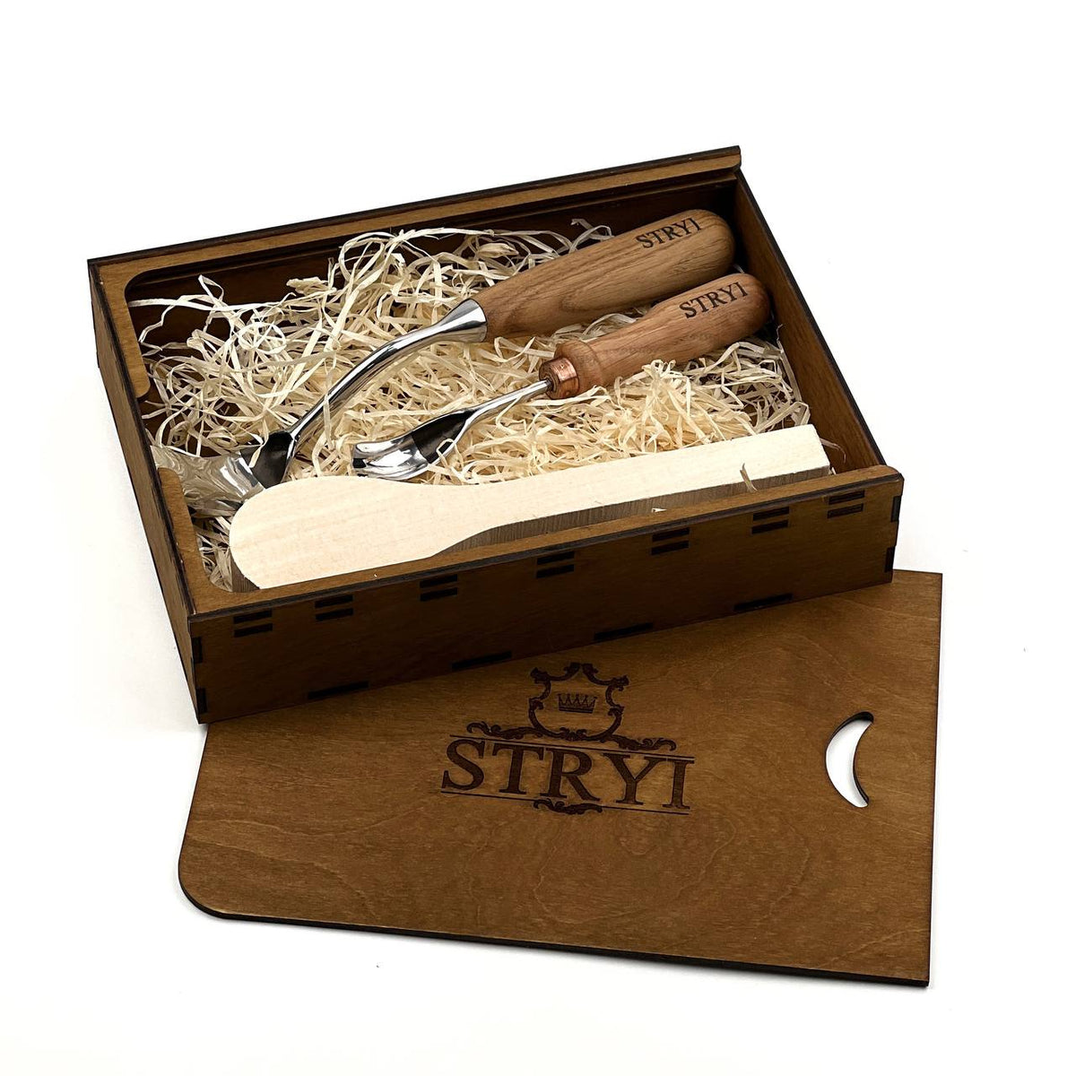 Spoon Carving Kit, 2-Piece, STRYI Profi — for Bowl and Kuksa Carving