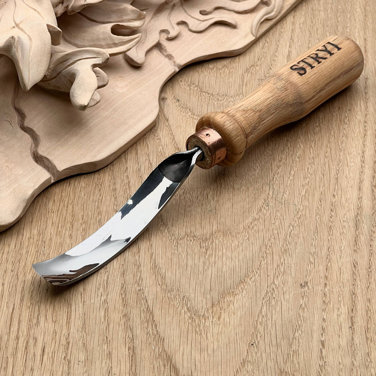 Wood Carving Kit 7 pcs, Chisels and Gouges  STRYI Profi, Versatile Carving Set