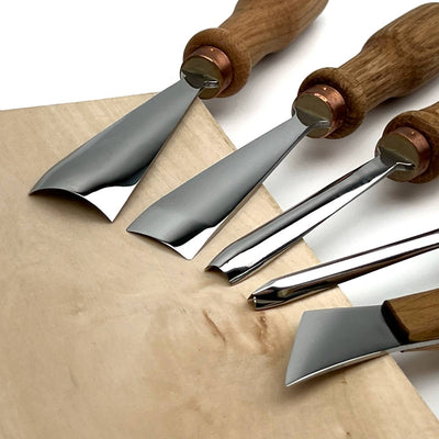 Relief Carving Tool Set, 5-Piece STRYI Profi Kit for Fine Ornament