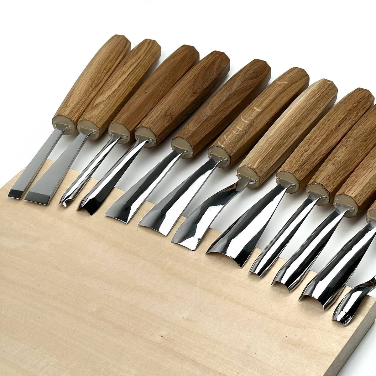 Wood carving tools set for relief carving 12pcs STRYI Profi, Gouges set, Chisels set, Gift for carver