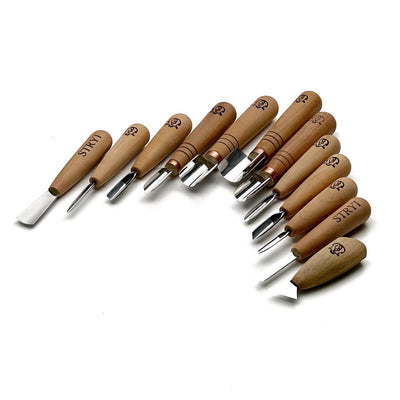 Basic set for woodcarving, Chip carving kit,  Profi, Chip carving tools, Chip carving knives