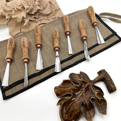 STRYI Hand-Forged Relief Carving Set | The 7-Piece Professional Relief