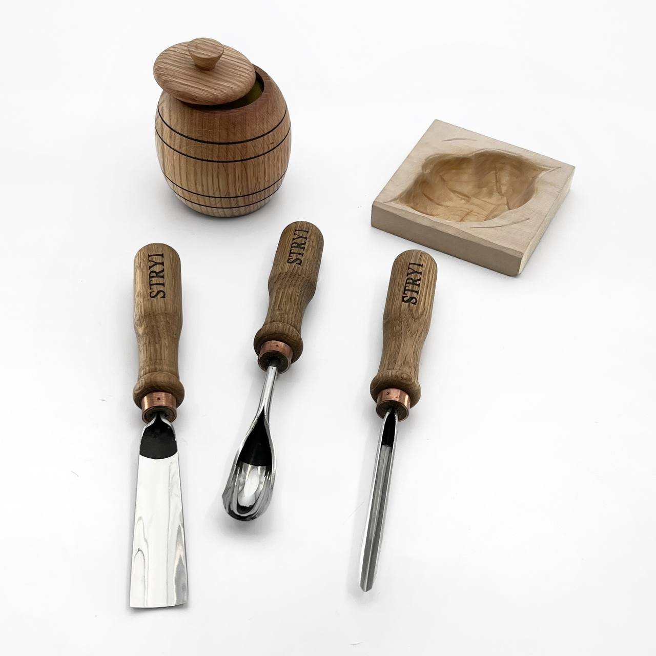 Deep Bowl & Kuksa Carving Set | The 3-Piece Professional Deep Hollow Carving Set