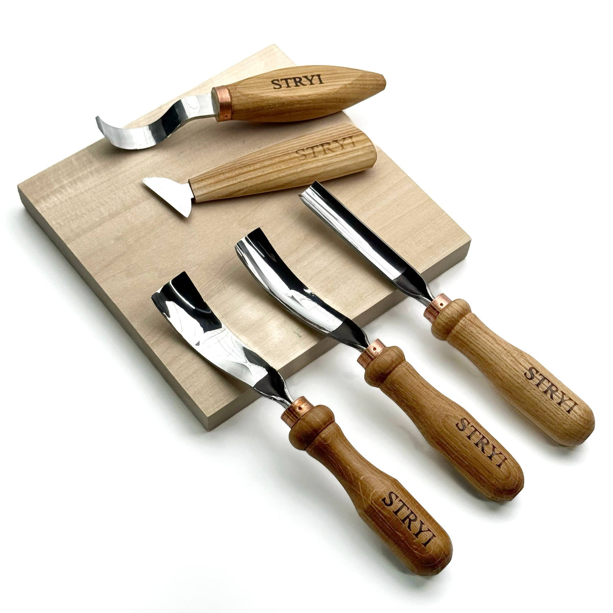 5-Piece Wood Carving Chisel Set | Universal Relief & Deep Carving Tools