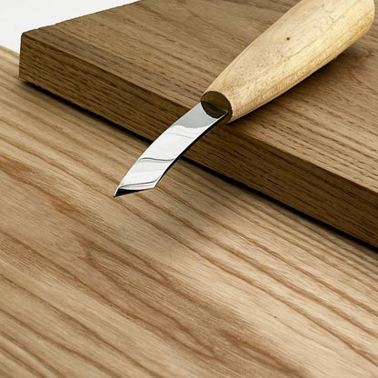 STRYI Profi 13mm Right-Handed Skewed Spoon Gouge — Right-Angle Bent Chisel for Deep Recesses