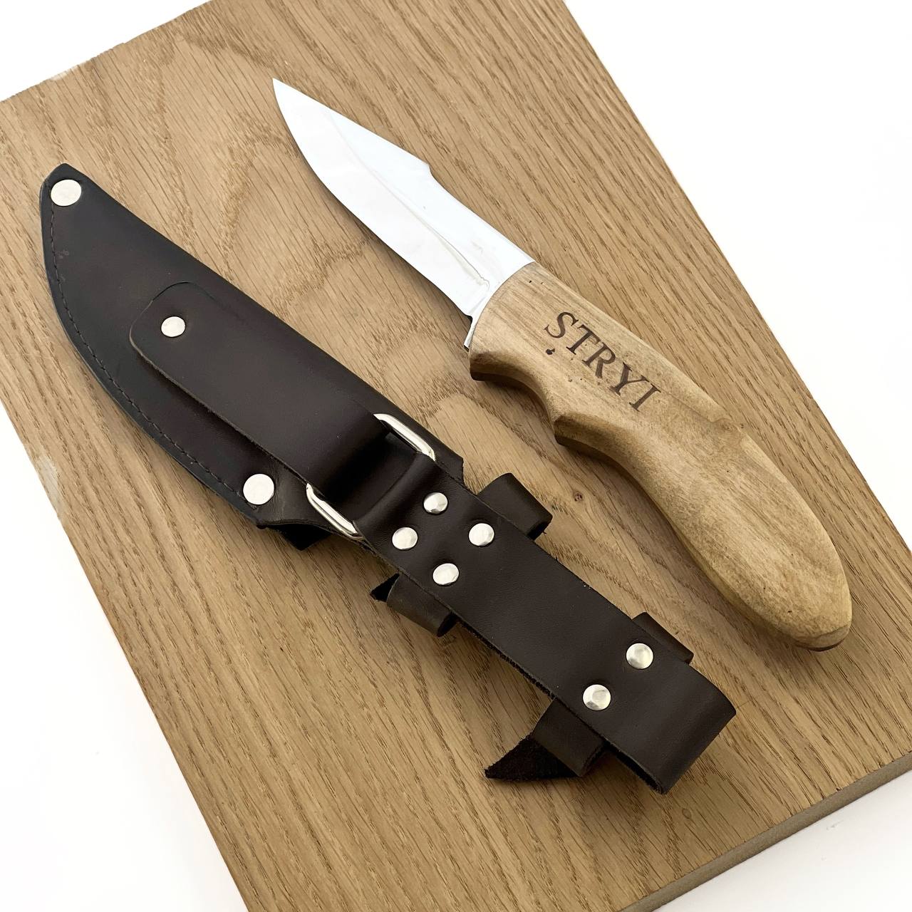 Camp knife STRYI, Green Woodworking Knife, , Outdoor knife