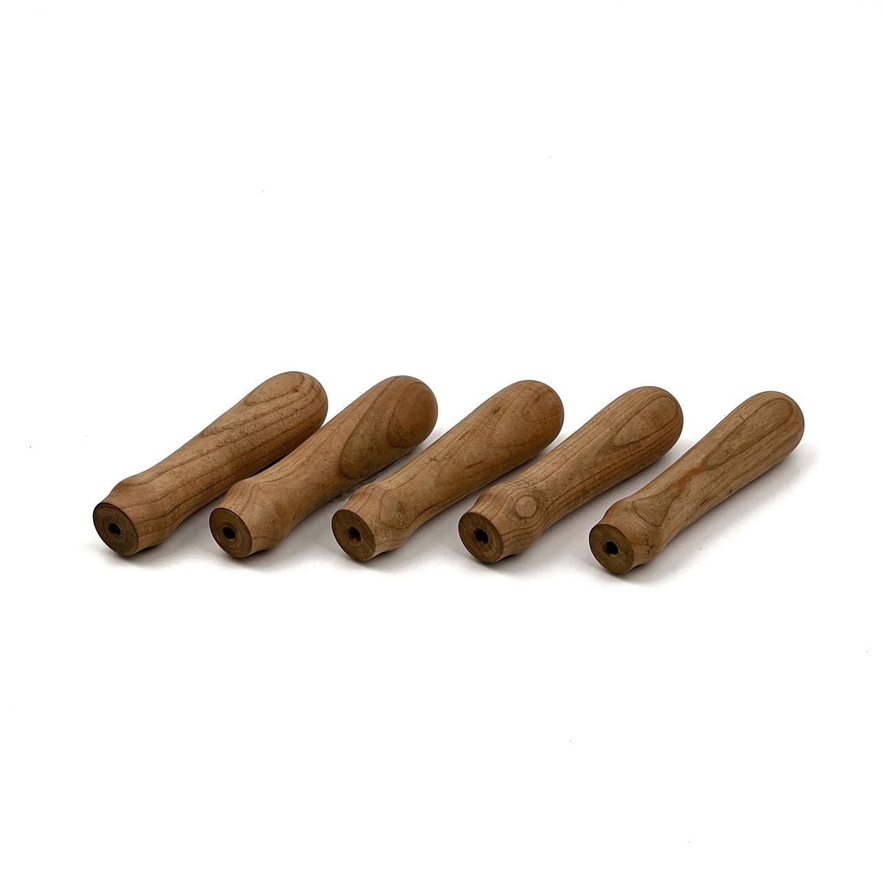 Heavy duty Oak Wood Chisel Handles | Wood Chisel Handles with Double Copper Rings | Reinforced Replacement Grips for Framing