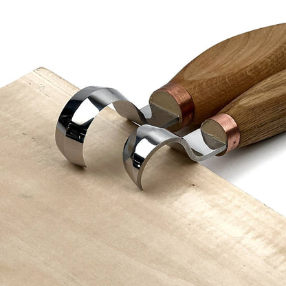 Premium Spoon Carving Hook Knife Set, 2-pieces Spoon knives set