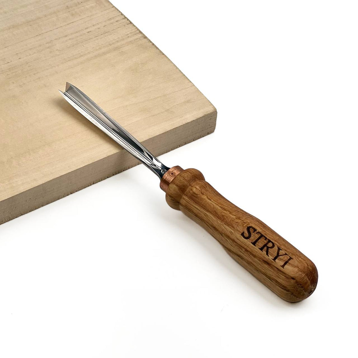 V Gouge 45° STRYI Profi Hand Forged for Detail Wood Carving