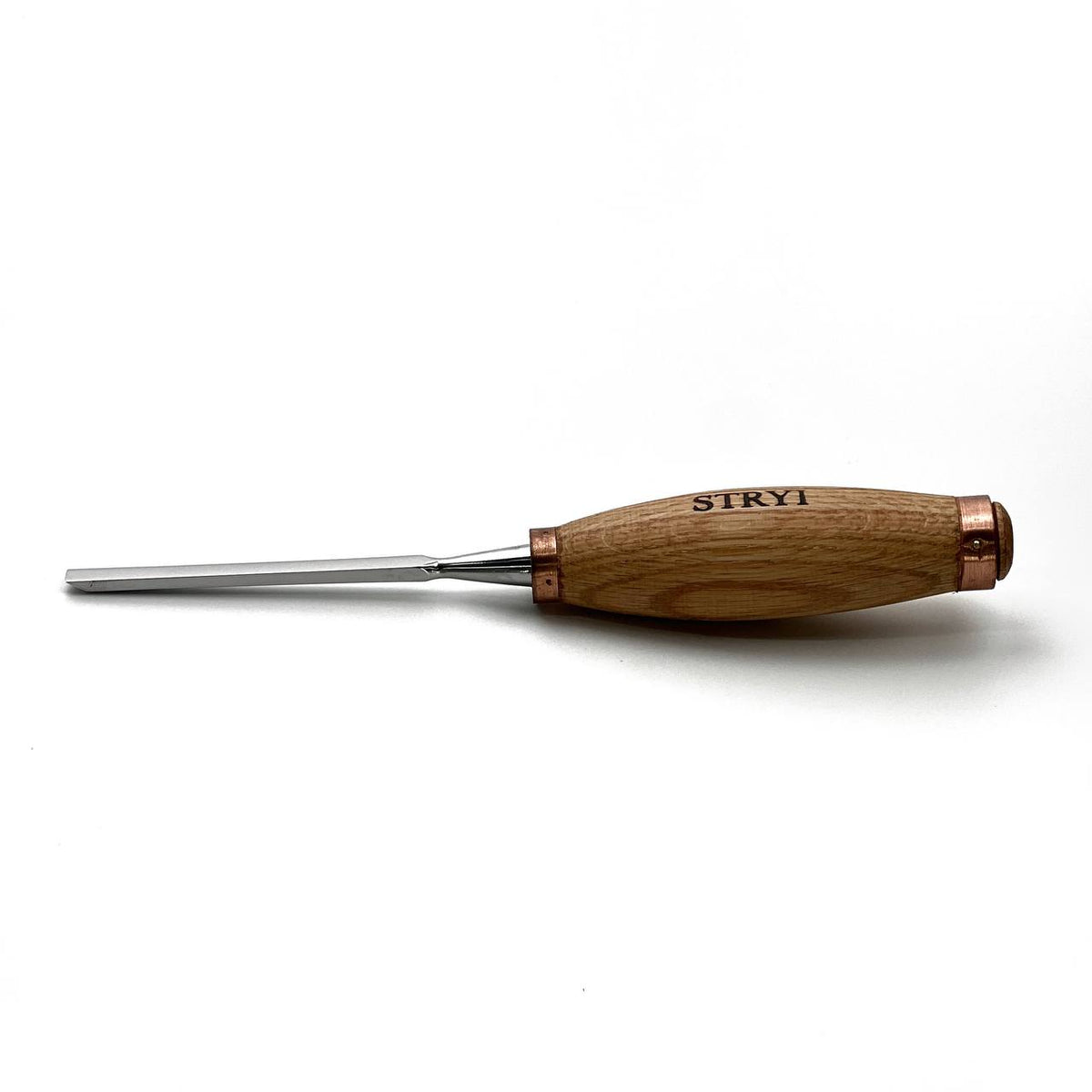 Wood Carving Chisels, Flat Blade, Carpenter Chisel STRYI Profi — for Framing, Sculpture