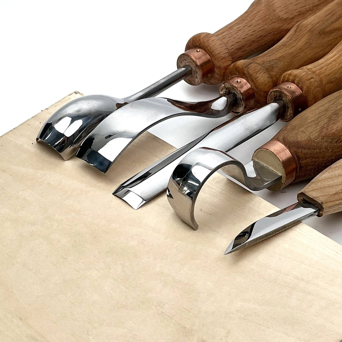 Spoon Carving Kit, 5-Piece, STRYI Profi — for Kuksa and Bowl Carving