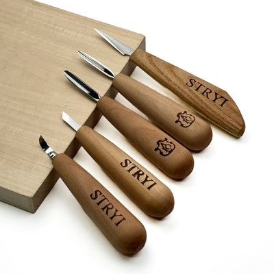 Whittling Kit, Tiny-Sized Chisels, STRYI Profi — for Carving Figurines