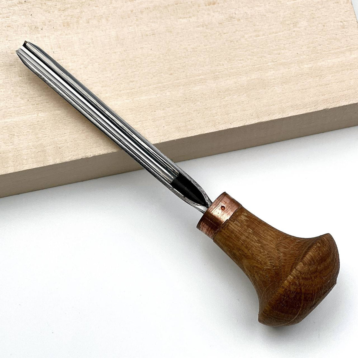 Palm Gouges, Sweep #9, STRYI Profi — for Wood Engraving, Linocut and Deep Detail Carving