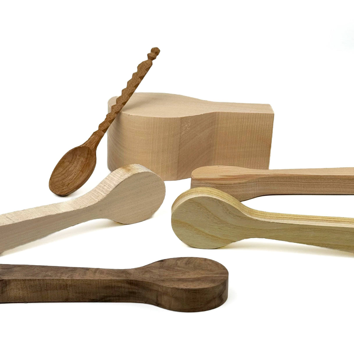 Spoon Blanks and Kuksa Blank Set, Basswood blank supplies
