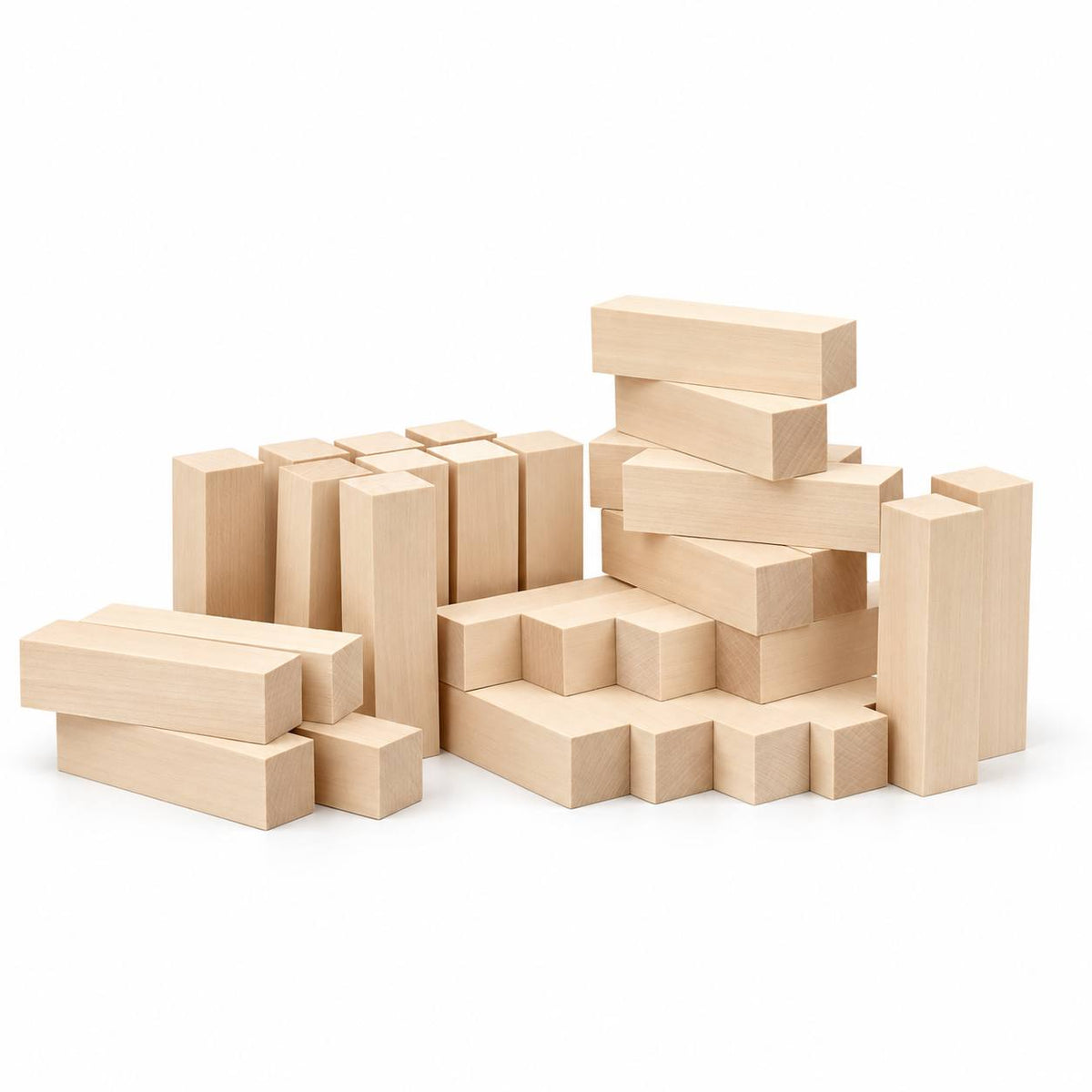Basswood Carving Blocks Set, 2.5×2.5×10 cm (1 x 1 x 4 in)