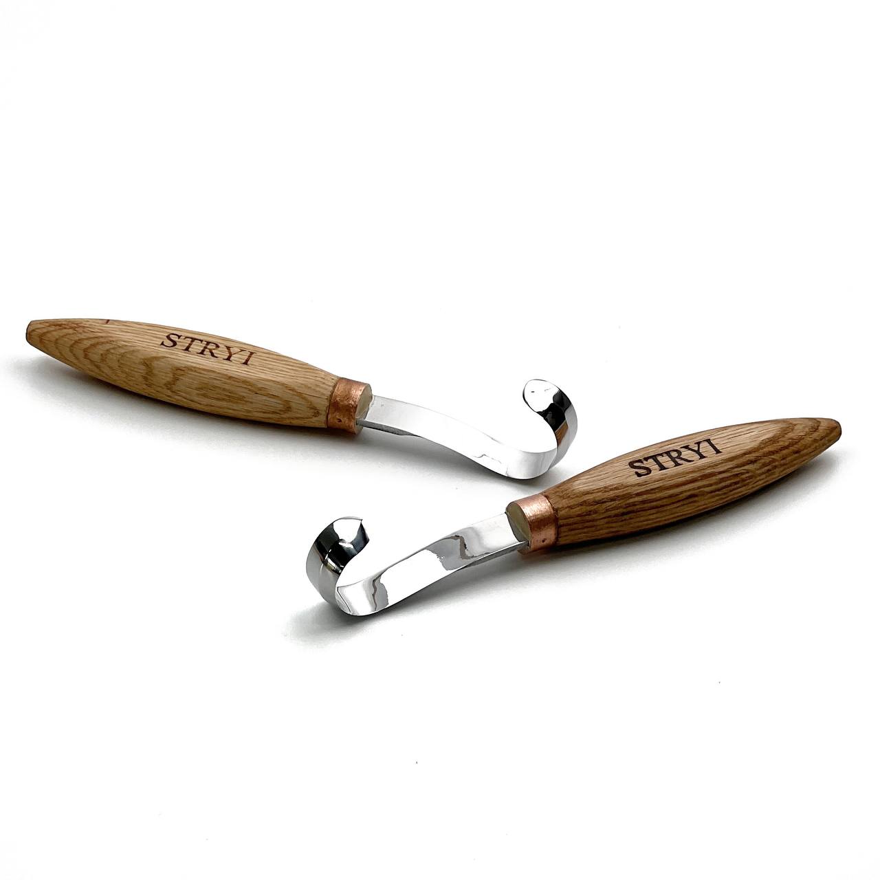 The Spoon knife STRYI Profi 80mm Hook Knife Set (Left & Right)