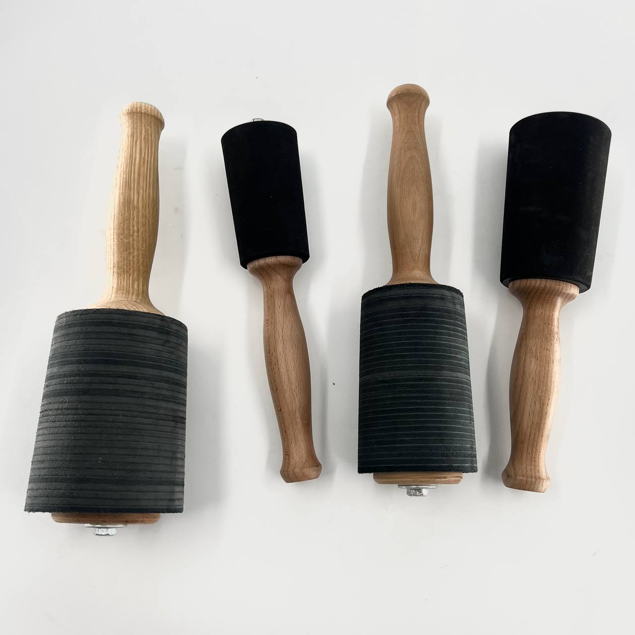 Rubber mallet for woodworking and wood carving, stone processing, for making sculpture