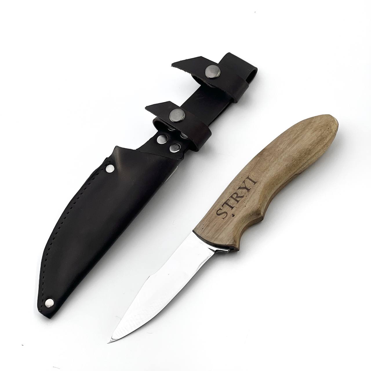 Camp knife STRYI, Green Woodworking Knife, , Outdoor knife