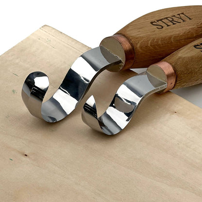 Premium Spoon Carving Hook Knife Set, 2-pieces Spoon knives set
