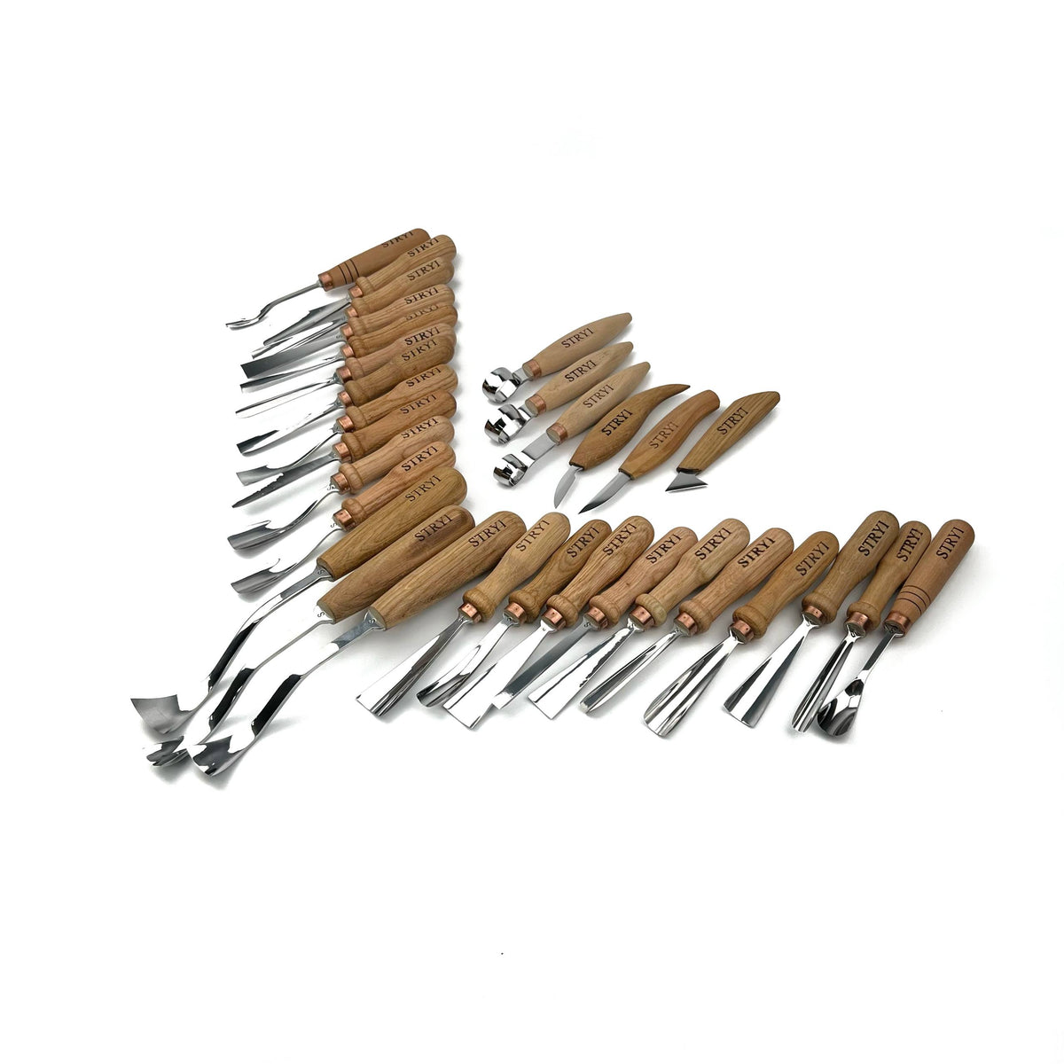Hand ForgedChisels Set 30-Piece STRYI Profi, Woodworking Set