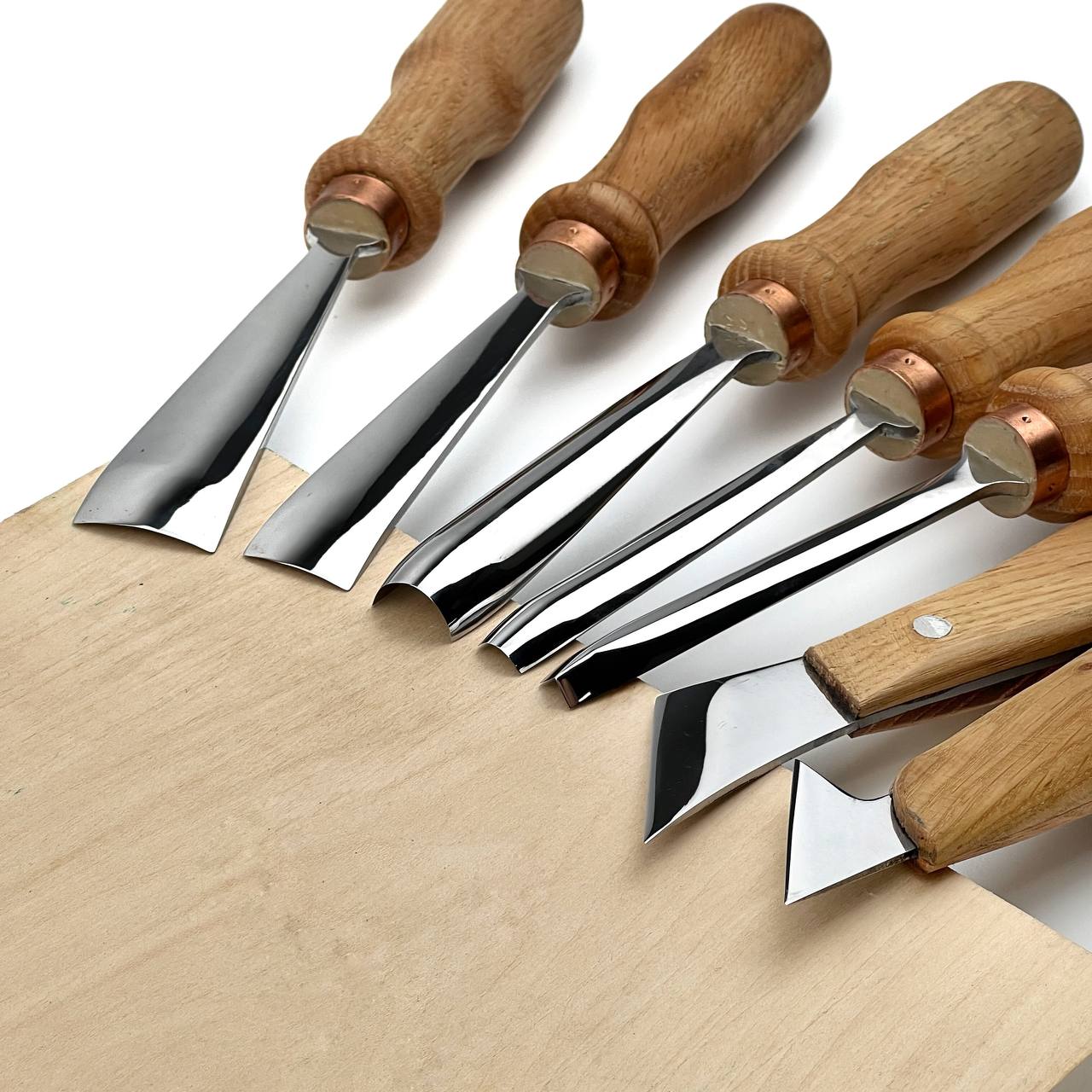 Gouges Carving Set: 7-Piece STRYI Relief & Whittling Set