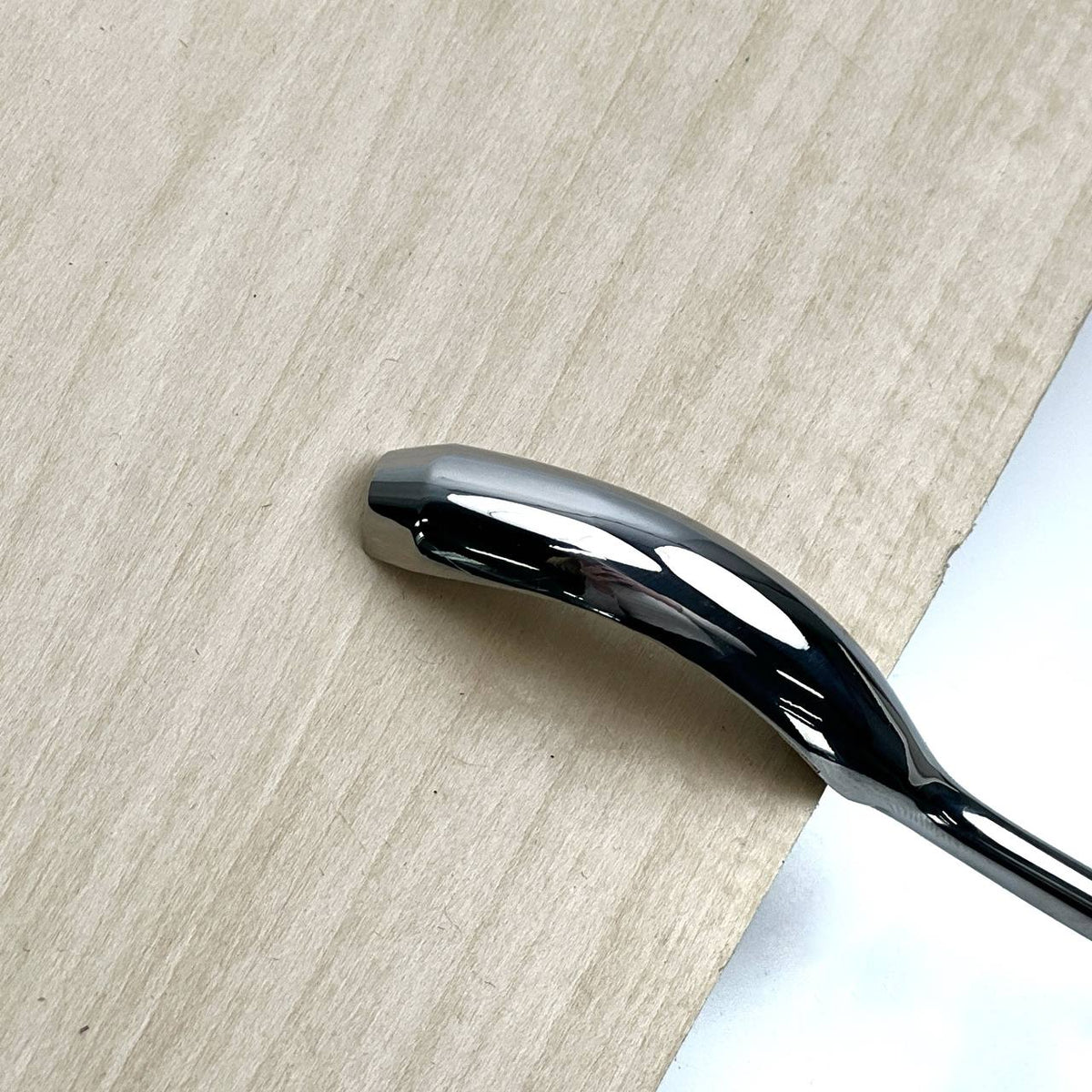 Curved Wood Chisel, Sweep #9, Short Bent Gouge — for Relief and Bowl Carving, Spoon Knife Making