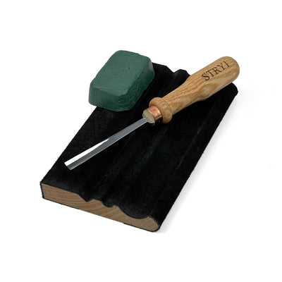 Wood Carving Gouges, Sweep #5, Hand Forged STRYI — for Deep Relief Carving