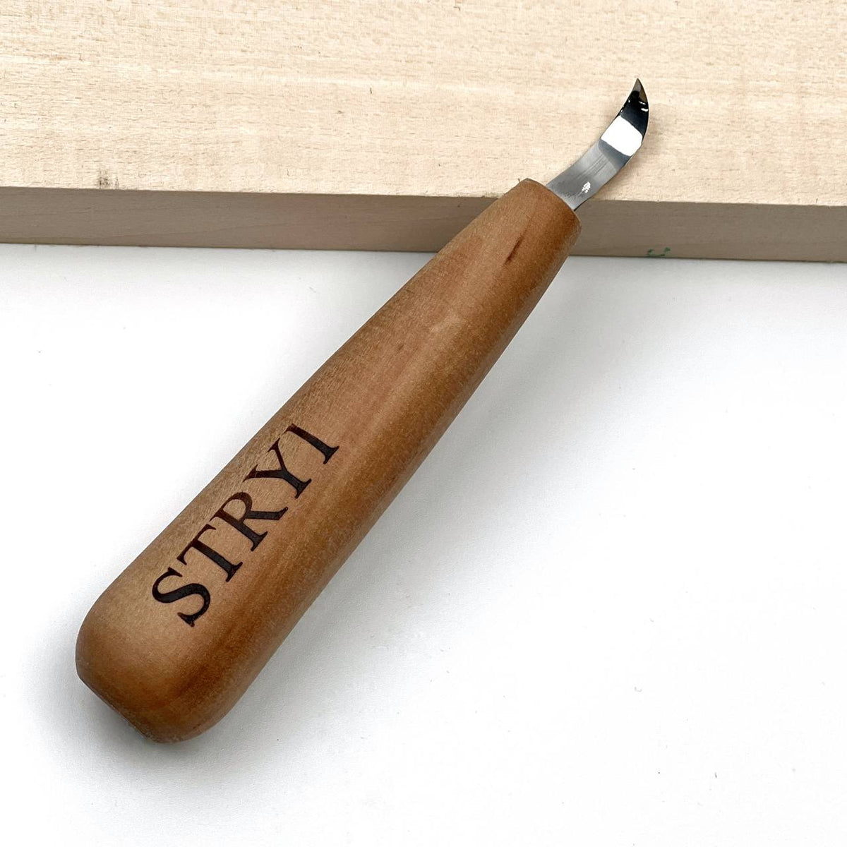 Spoon Carving Knife, Mini, STRYI Profi — for Detailed Figurine and Bowl Carving