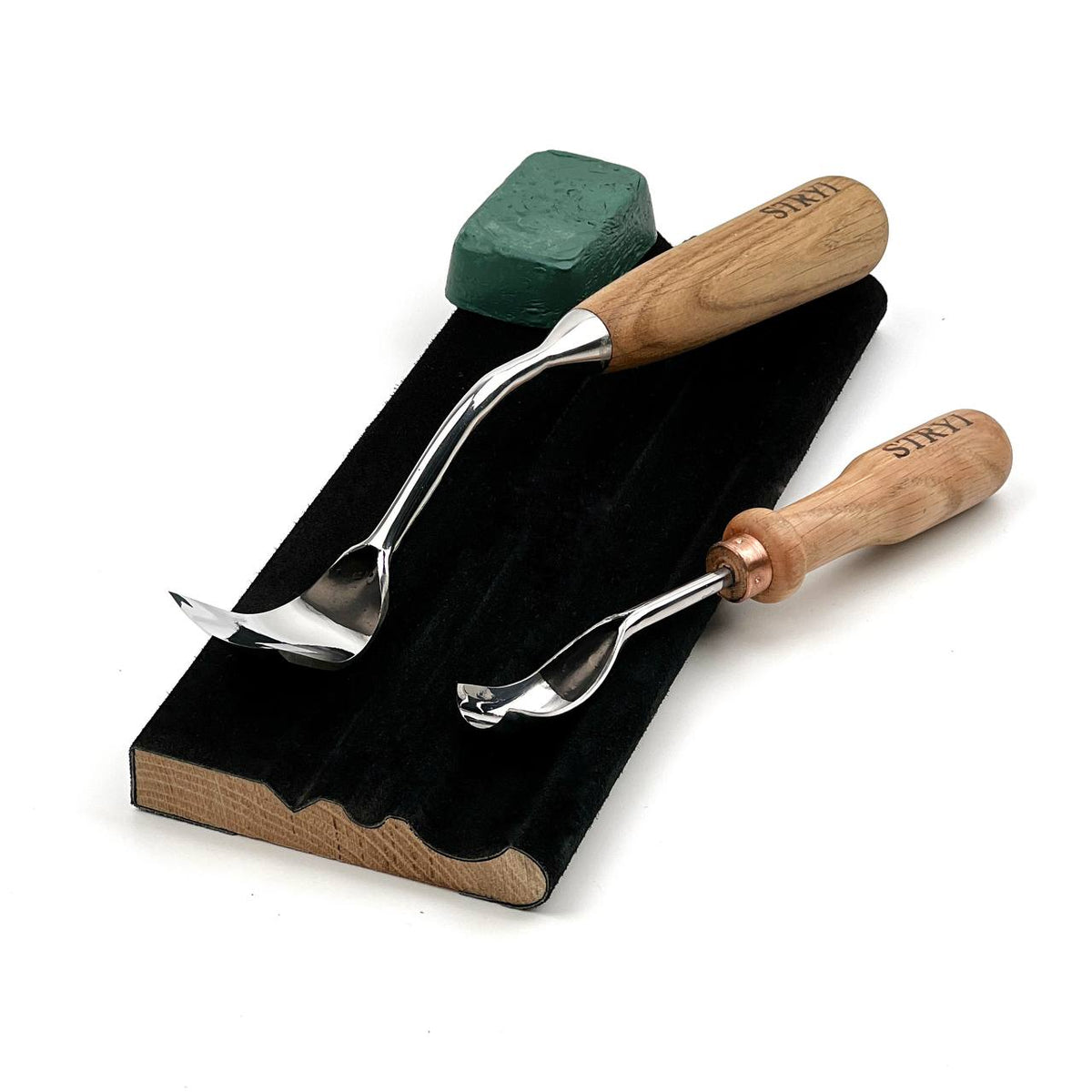 Spoon Carving Kit, 2-Piece, STRYI Profi — for Bowl and Kuksa Carving