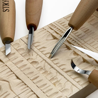 Whittling Kit, Tiny-Sized Chisels, STRYI Profi — for Carving Figurines
