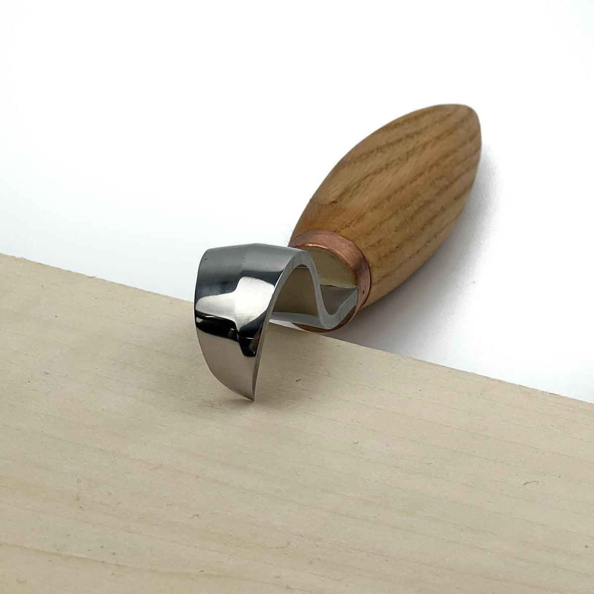 Hook Knife Wood Carving, 25mm, Hand Forged STRYI Profi — for Spoon, Bowl and Kuksa Carving